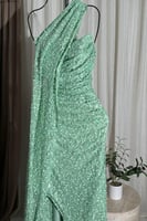 فستان سهره أوف شولدر بالونين تيفاني و احمر