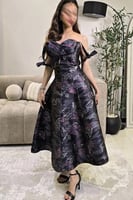 فستان أوف شولدر مشجر