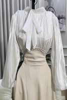 فستان أوف شولدر لونين عودي و بيج