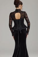 فستان سهرة أوف شولدر لون اسود