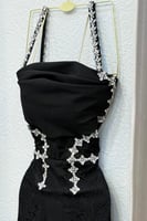 فستان سهر اوف شولدر لون اسود