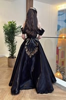 فستان سهره أوف شولدر لون أسود