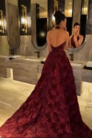 فستان سهره قطعتين موردة لونين