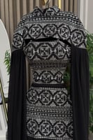 جلابية اوف شولدر لون اسود