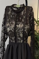 فستان ناعم طبقات لون بني