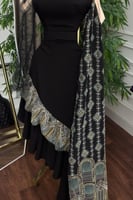 جلابية اوف شولدر لون اسود