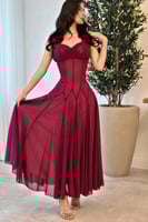 فستان ناعم اوف شولدر بعدة الوان