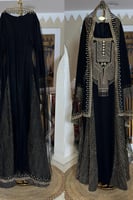 جلابية مخمل يوم التأسيس لون اسود