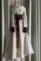 فستان ناعم اوف شولدر لون سكري