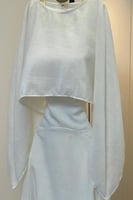 فستان اوف شولدر لون ابيض