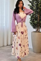 فستان سهر اوف شولدر لون ملون