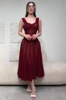 فستان ناعم اوف شولدر بعدة الوان