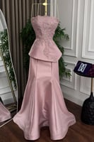 طقم سهره أوف شولدر بالون وردي