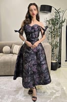 فستان أوف شولدر مشجر