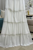 فستان سهر اوف شولدر لون ابيض