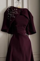 فستان ناعم أوف شولدر بعدة الوان