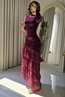 فستان اوف شولدر لون عودي