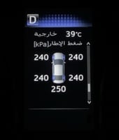 جهاز عرض قياس الايطارات كامري 2018-2024