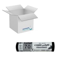 كرتون | اي بلاست | أكياس نفايات حجم 70 جالون | 9 ا...