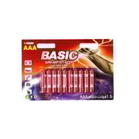 BASIC | بطاريات فائقة القوة 1.5 فولت حجم AAA | أحم...