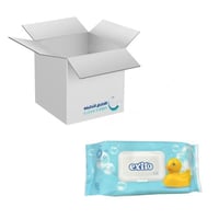 كرتون | exito | مناديل مبلله برائحة البودرة - 80 م...