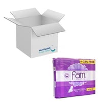 كرتون | فام | 40 فوطة صحية حجم كبير | بنفسجي ( 6 أ...