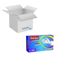 10 عبوات | سانيتا | قفازات فينيل بدون بودرة مقاس (...