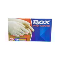 Box | قفازات فينيل خالية من البودرة مقاس XL - ( 10...