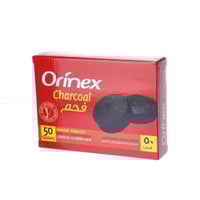 أورينكس | فحم سريع الاشتعال دائري حجم وسط - 50 قرص