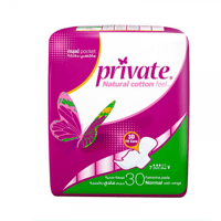 برايفت | فوطة صحية حجم عادي بالأجنحة | 30 فوطة | ا...