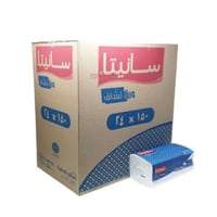 كرتون | سانيتا | علبه مناديل تنشيف انترفولد 150 من...