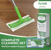 سويش | ممسحة سويبر مع علبة أقمشة مبلله ( 28 قطعة ق...
