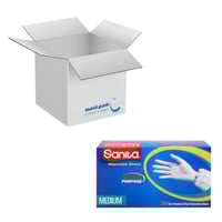 كرتون | سانيتا | قفازات فينيل بدون بودرة مقاس ( M...