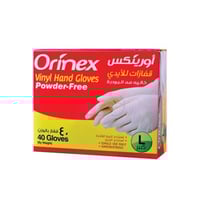 اورينكس | قفازات خالية من البودرة شفافه مقاس ( L )...