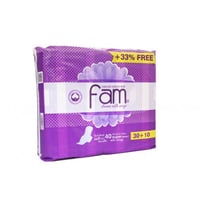 فام | 40 فوطة صحية حجم كبير | بنفسجي