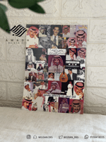 لوحه خالديات ورق مقوى.