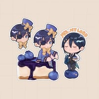 ستكرات الخادم الأسود بلوبيري شيزكيك