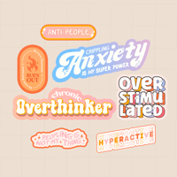 ستكرات colorful mental health