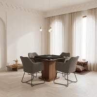 طاولة بلوت المصمك مع كراسي