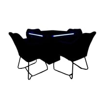 طاولة بلوت الجوهرة المضيئة مع كراسي