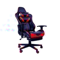 كرسي قيمنق جلدي - أحمر