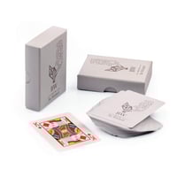 بوكس 12 حبة ورق لعب BW بي دبليو لون رمادي