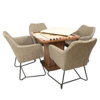 طاولة 2*1 بلوت وكيرم مع كراسي