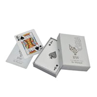 بوكس 12 حبة ورق لعب BW بي دبليو لون رمادي