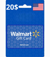 بطاقة walmart بمبلغ 20 دولار