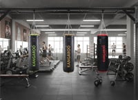 كيس ملاكمة 85 سم قابل لتعديل الوزن مع قفاز ملاكمة...