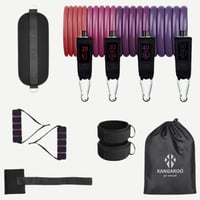 مجموعة حبال المقاومة الشاملة 4 مستويات 11 قطعة من...