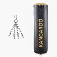 كيس ملاكمة 150 سم 50 كجم لون أسود في ذهبي المميز م...