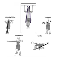 مجموعة حلقات مقاومة من المطاطات لتمارين السحب والع...