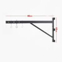 حامل كيس الملاكمة بعمق 80سم من الجدار مع فتحات اضا...